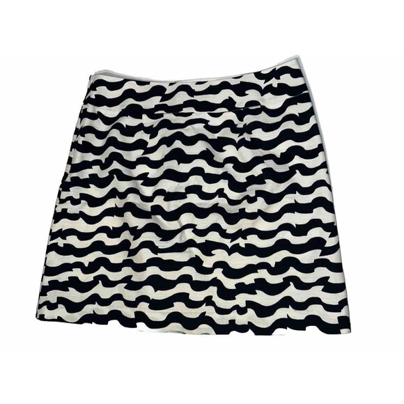 Ann Taylor Mini Skirt Ivory and Black Textured Women’s 10 Excellent! - Picture 2 of 9